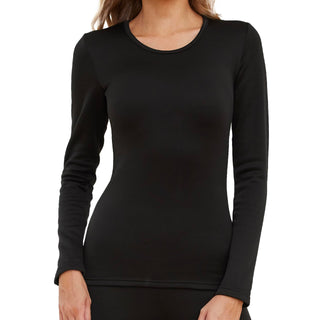 Womens soft cotton  Black Thermal Top